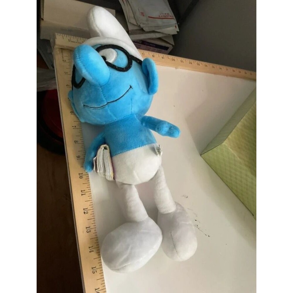 513-Nerdy Smurf plush toy